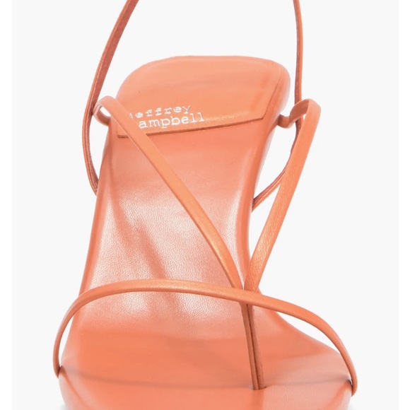 Women's Orange Coral Strappy Heels sandals 7 fluxx - Picture 4 of 10